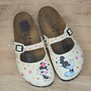 Disney Birki's BIRKENSTOCK Sandals Mickey Minnie Kissing W6/M4 Clogs